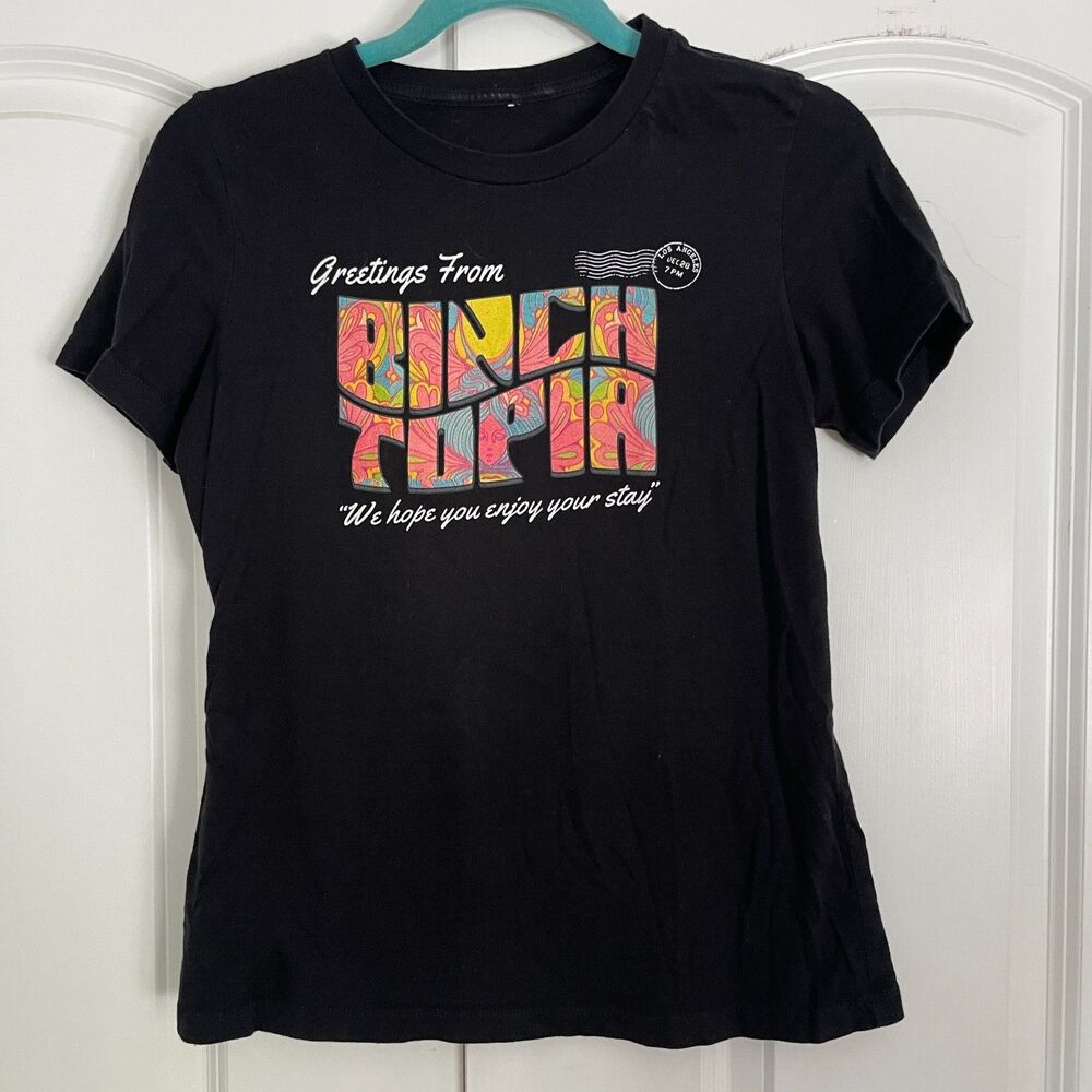 Binchtopia Shirt - Podcast T-Shirt in Black - Size Small